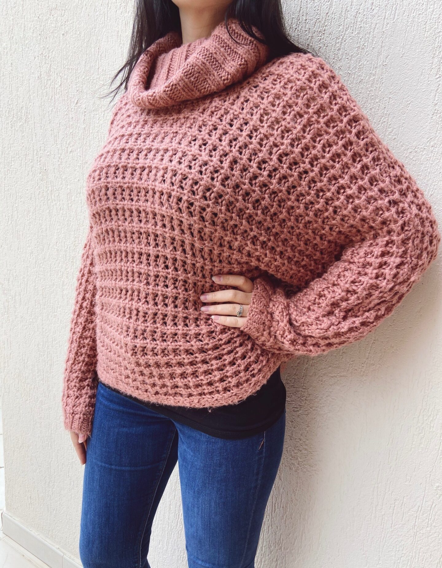 Express chunky comfortable knit sweater